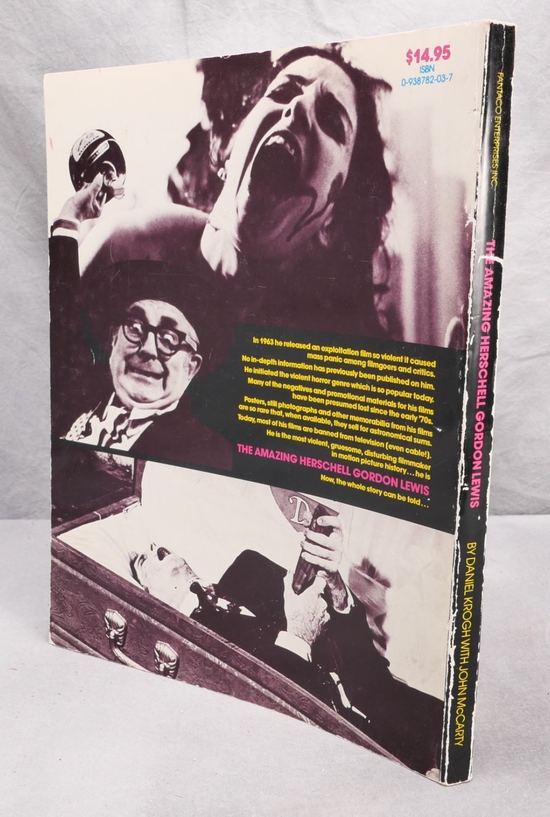The Amazing Herschell Gordon Lewis – 1st Edition – SIGNED – FREE US SHIPPING!