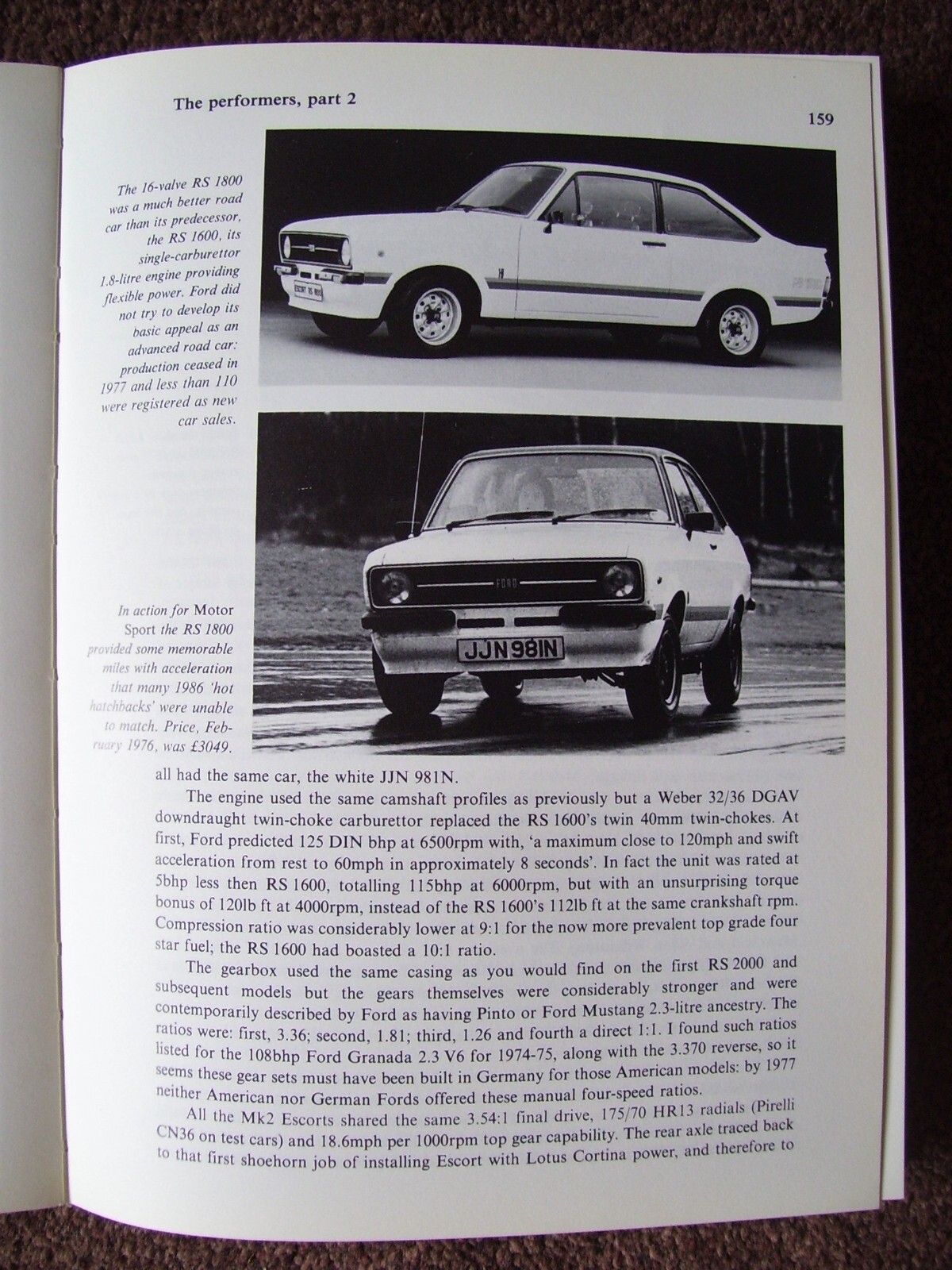 Escort Mks 1,2,3&4 The Development And Competition History 416 Pages Hardcover