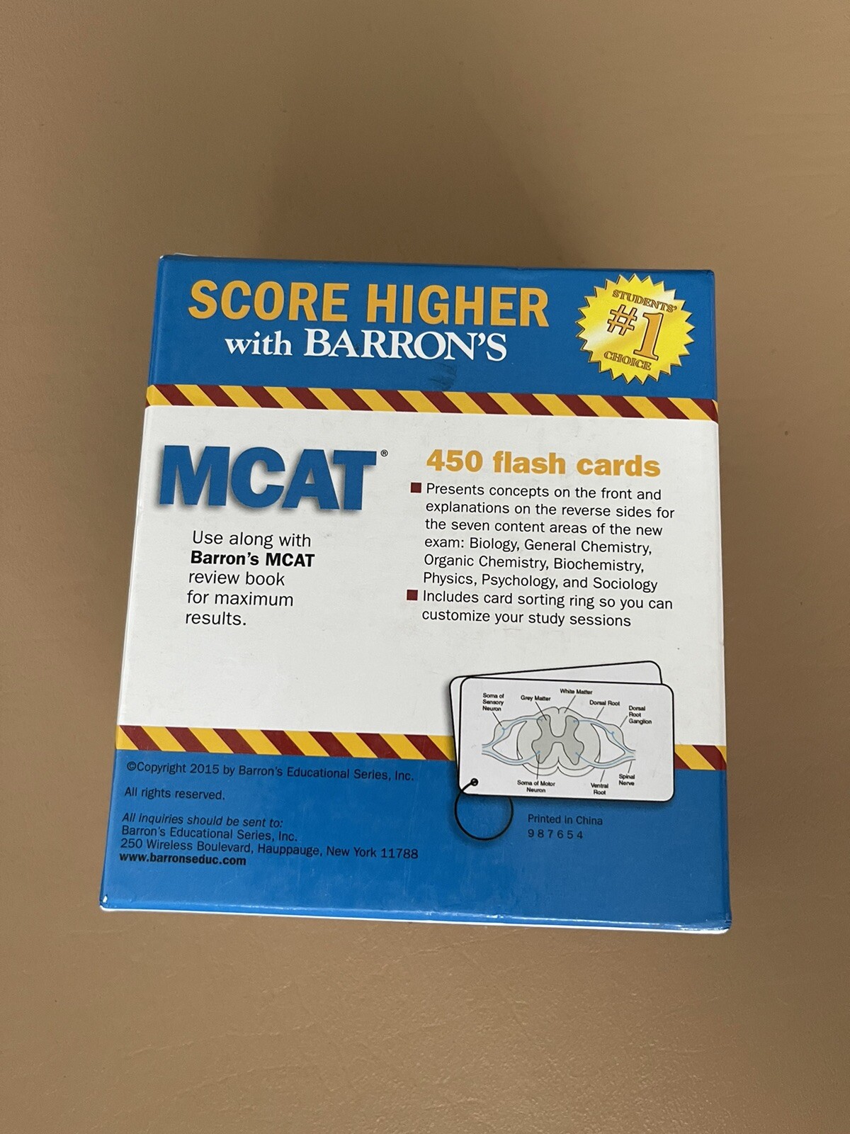 Barron’s Test Prep Ser.: MCAT Flash Cards by Jay B. Cutts (2015, Cards,Flash…