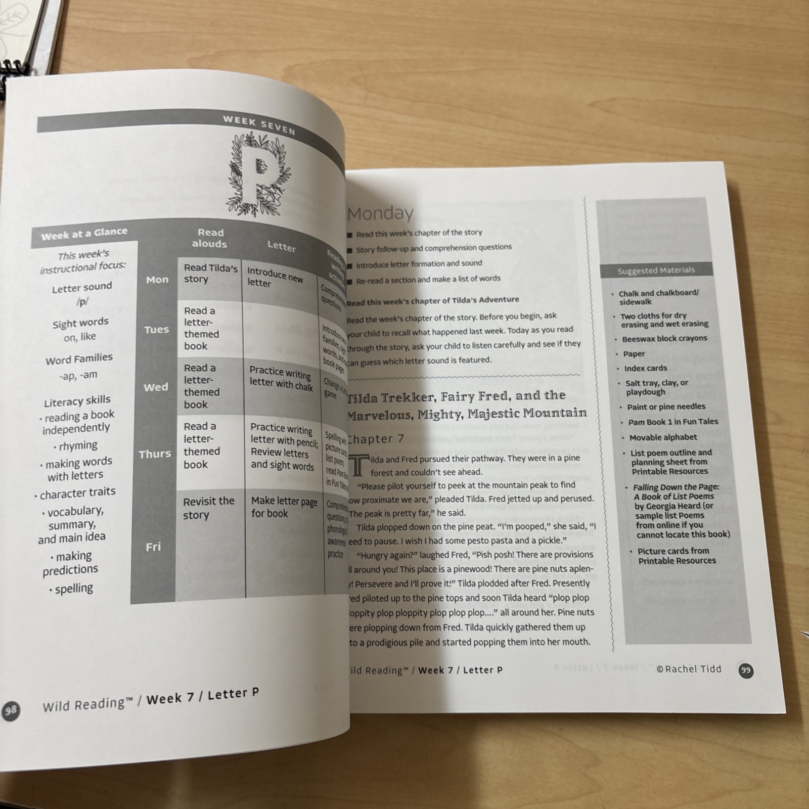 Wild Reading Curriculum Level One Rachel Tidd Wild Learning NO WRITING Spiral
