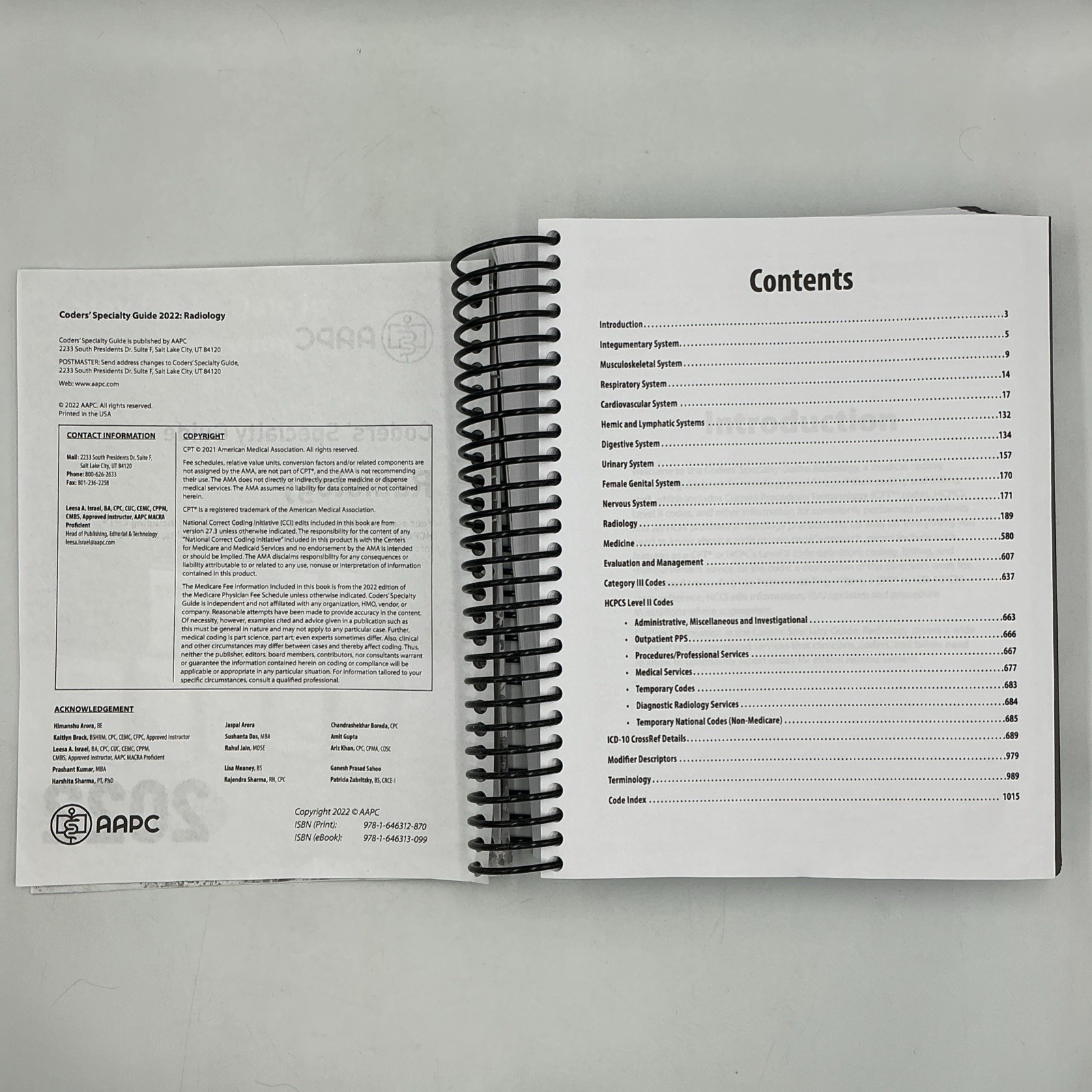 AAPC Coder Specialty Guide Radiology 2022 -Spiral Bound- American Medical Assoc