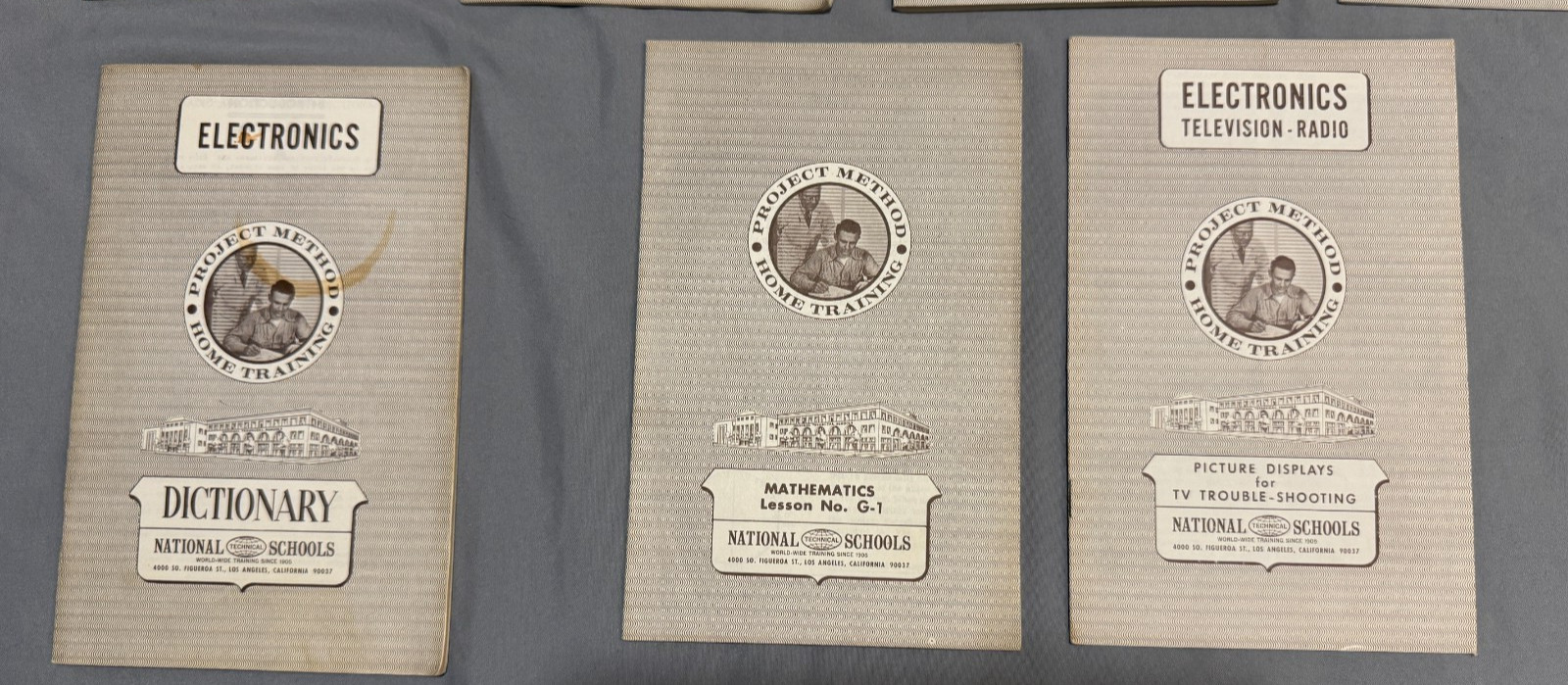 (11) Vintage National Technical Schools Electronics Misc Manuels & Lessons