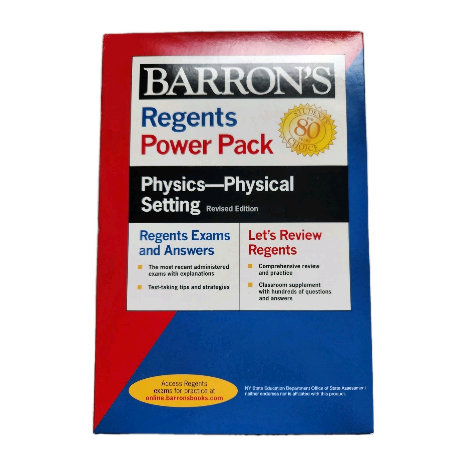 Barron’s Regents PHYSICS NY Ser.: Regents Setting Power Pack BOX SET