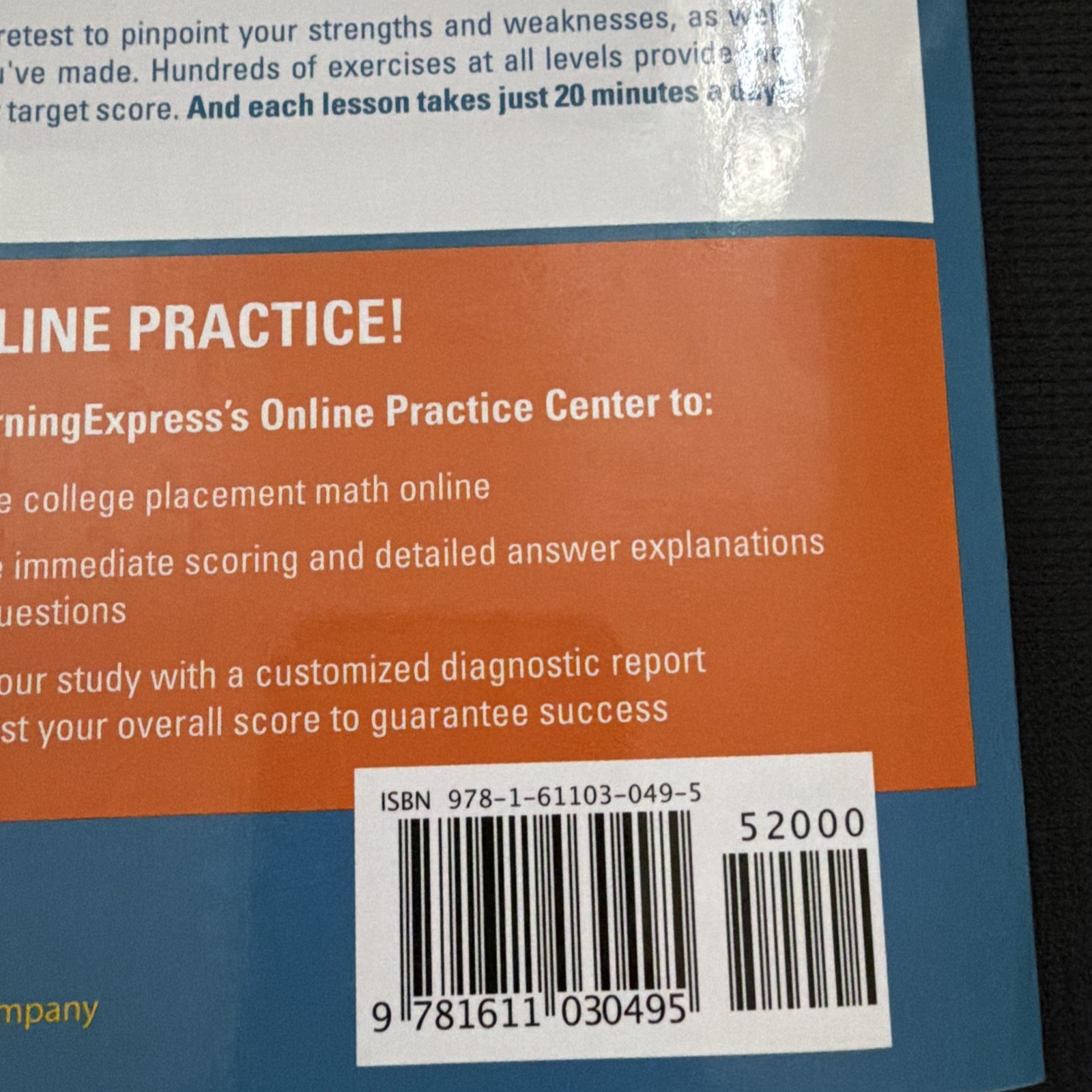 College Placement Math Success in 20 Minutes a Day: Preparation for the COMP