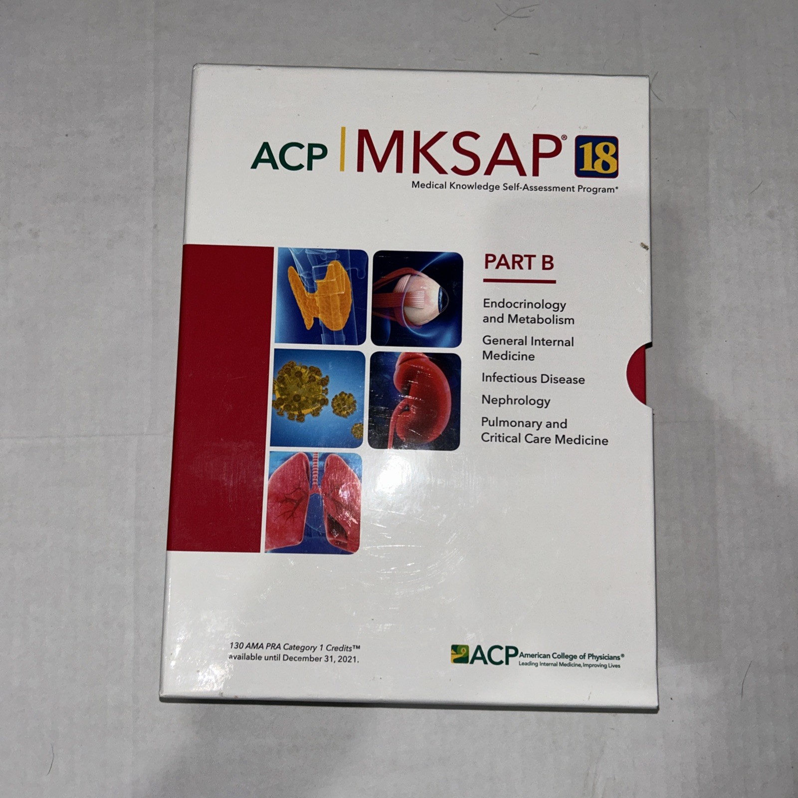 ACP MKSAP 18 Part B (5 PB Medical Knowledge Self-Assessment Program) Box Set