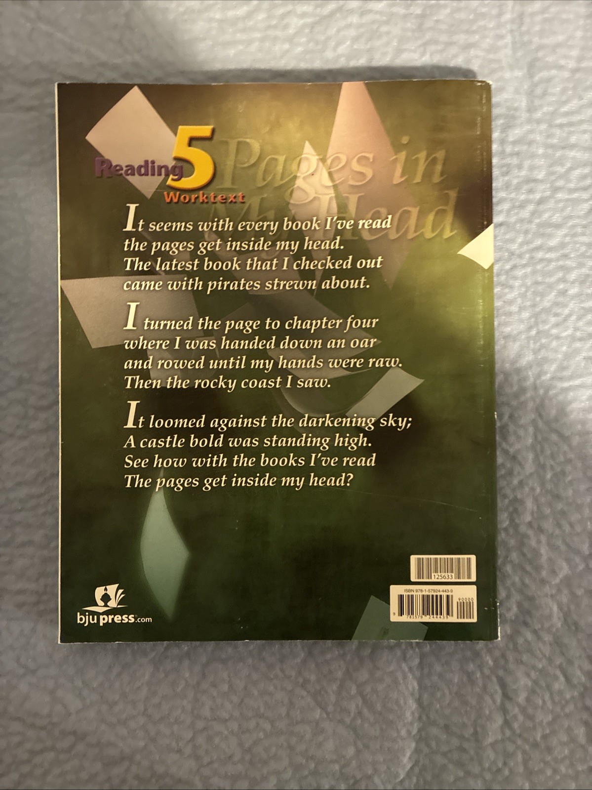 BJU Grade 5 Workbook – Reading 5: Pages in My Head Student Worktext 2nd edition