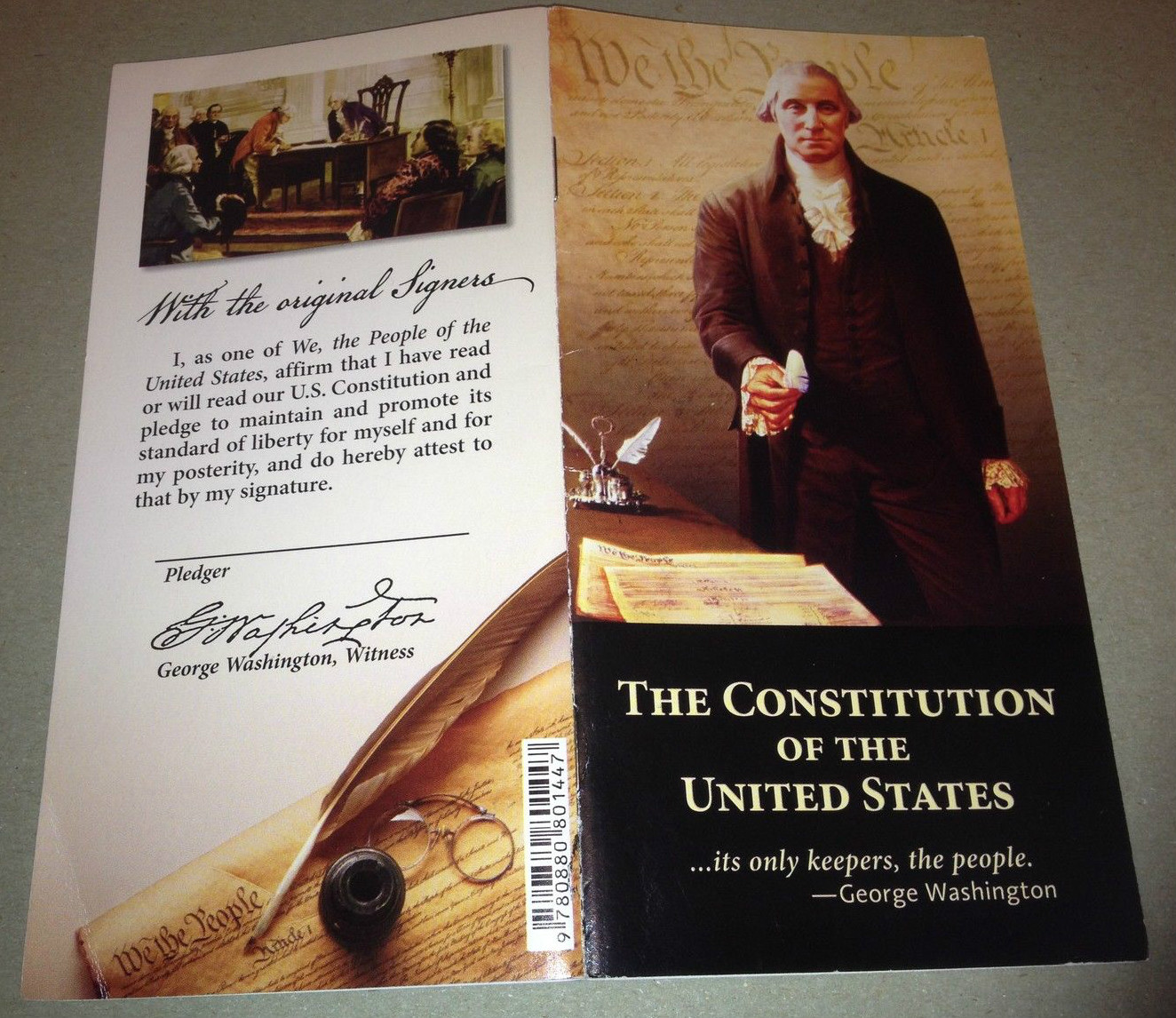 POCKET CONSTITUTION UNITED STATES & DECLARATION OF INDEPENDENCE NEW RON PAUL USA