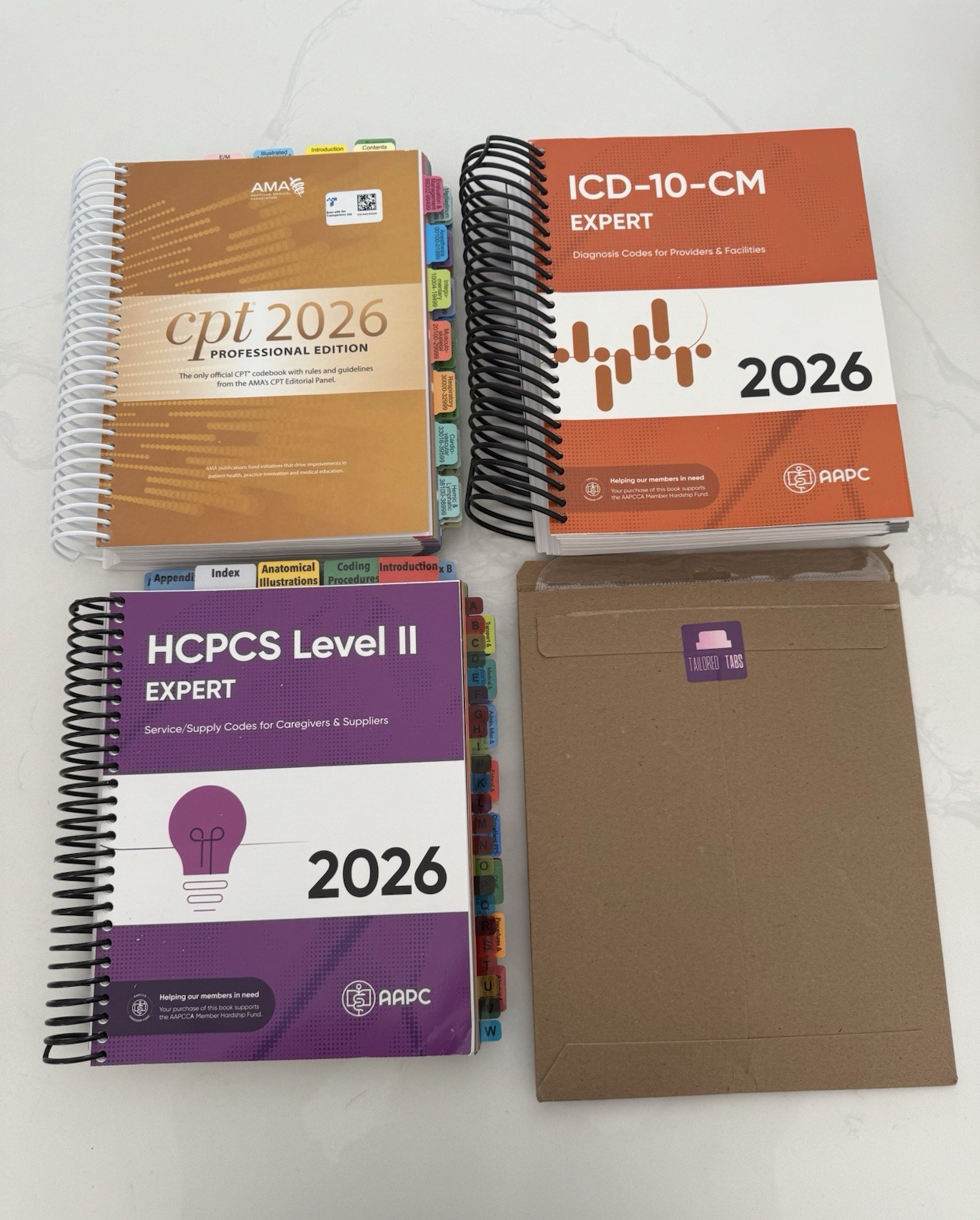 2026 CPC Coding Books Bundle CPT ICD-10-CM HCPCS AAPC AMA Tabbed