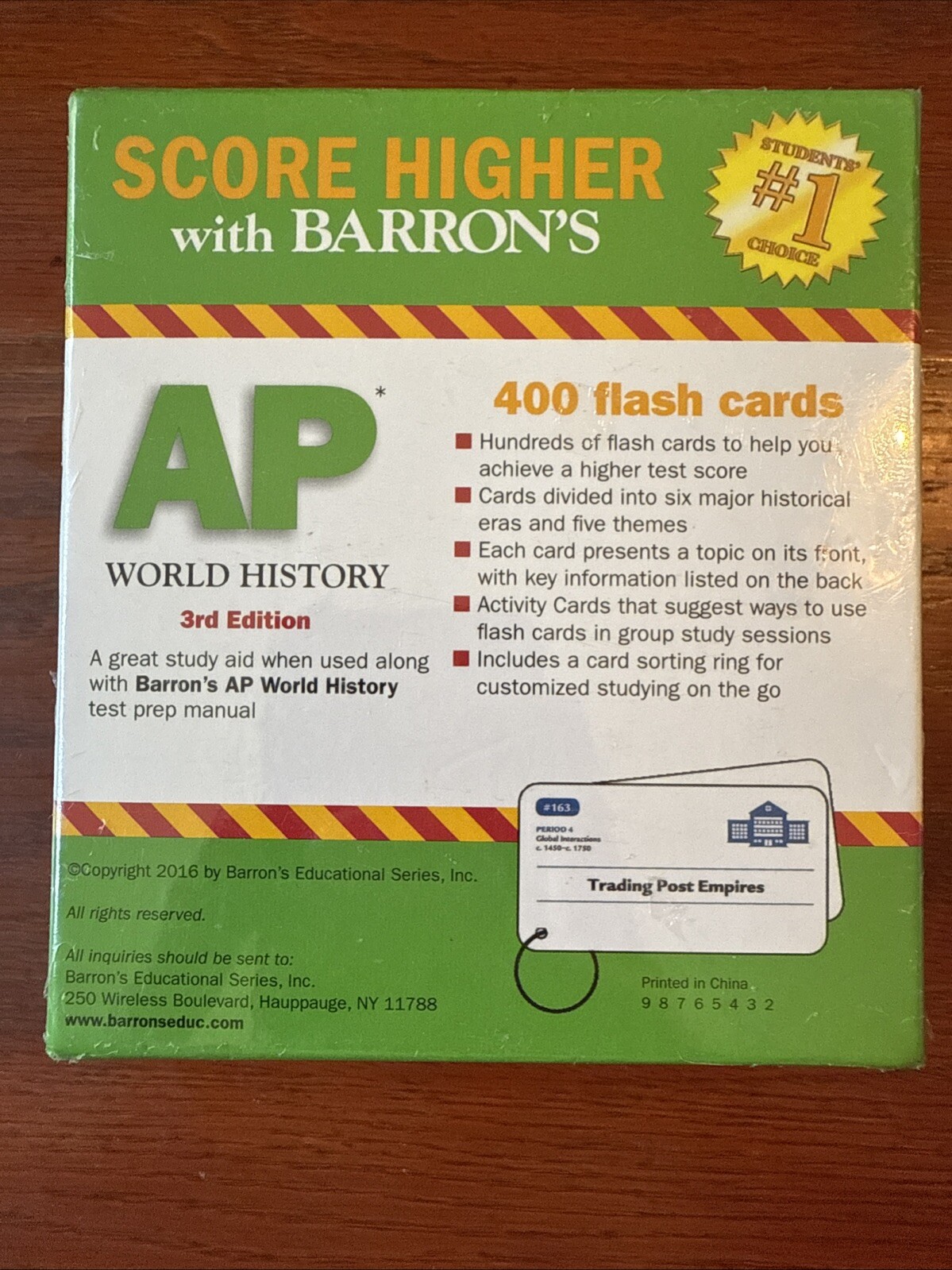 Barron’s Test Prep Ser.: AP World History Flash Cards by Kate Caporusso and…