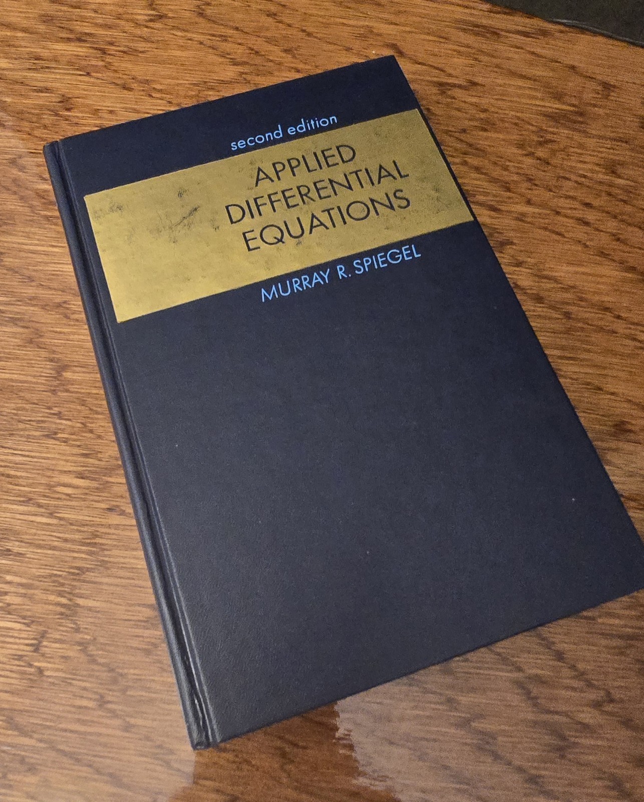 Applied Differential Equations by Murray R. Spiegel, 2nd edition, 1967