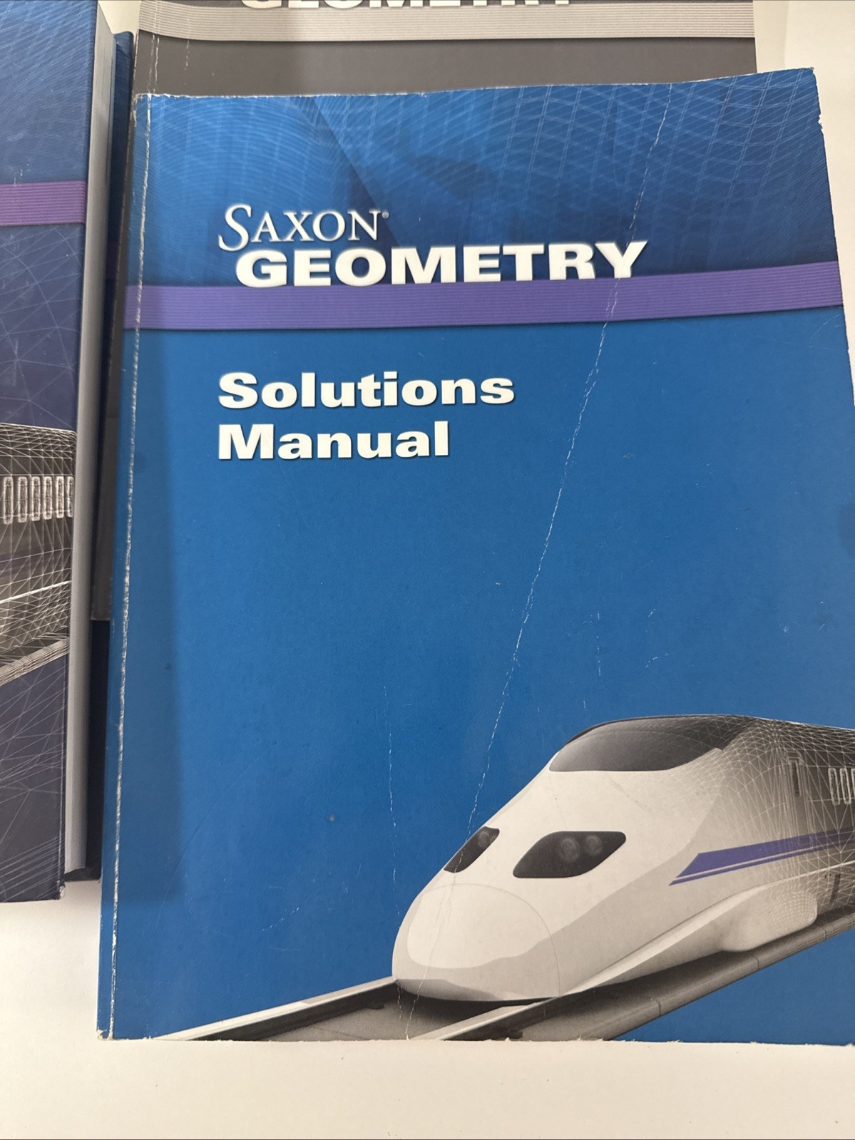Saxon Geometry (1st Ed) SET, Textbook, Solutions, & Test Book