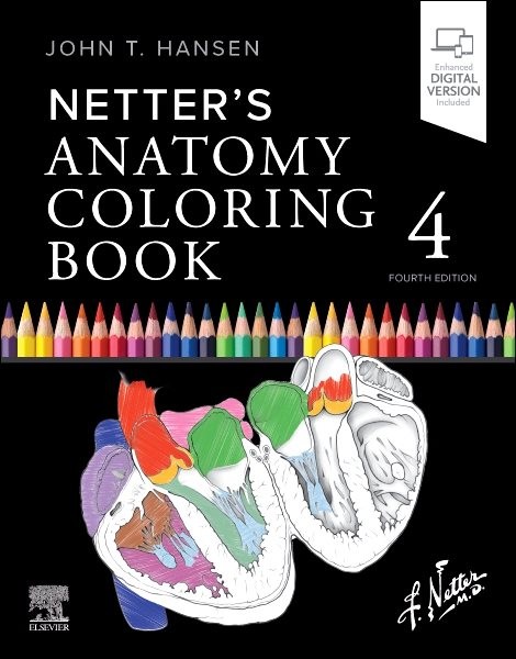 Netter’s Anatomy Coloring Book, Paperback by Hansen, John T., Like New Used, …