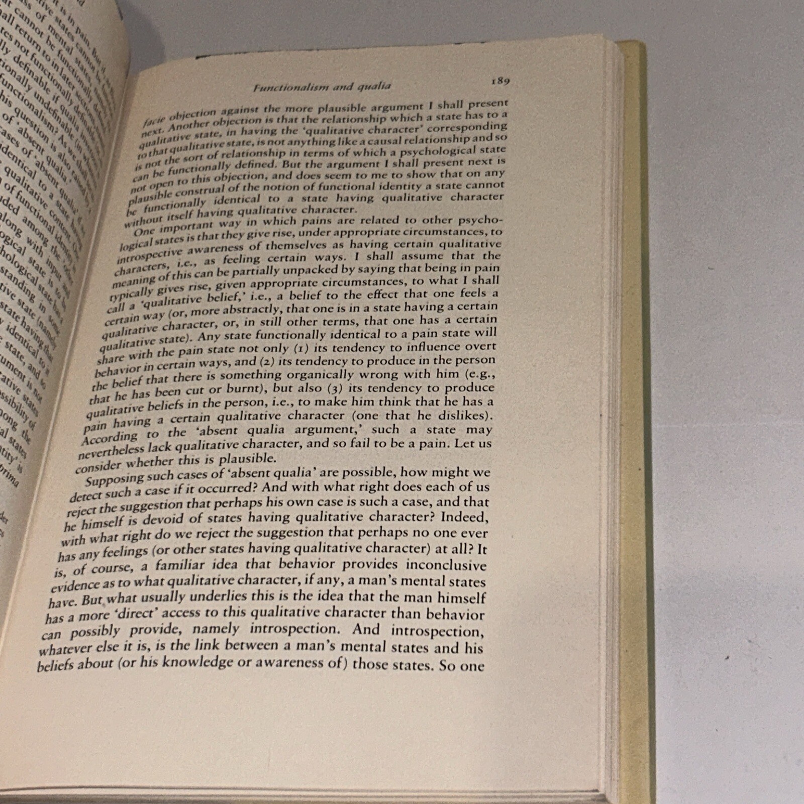 Identity, Cause, and Mind: Philosophical Essays By Sydney Shoemaker (1984, HC)