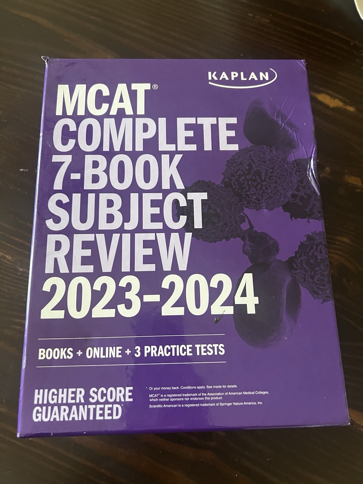 MCAT Complete 7 Book Subject Review 2023-2024 By Kaplan Test Prep Box Set