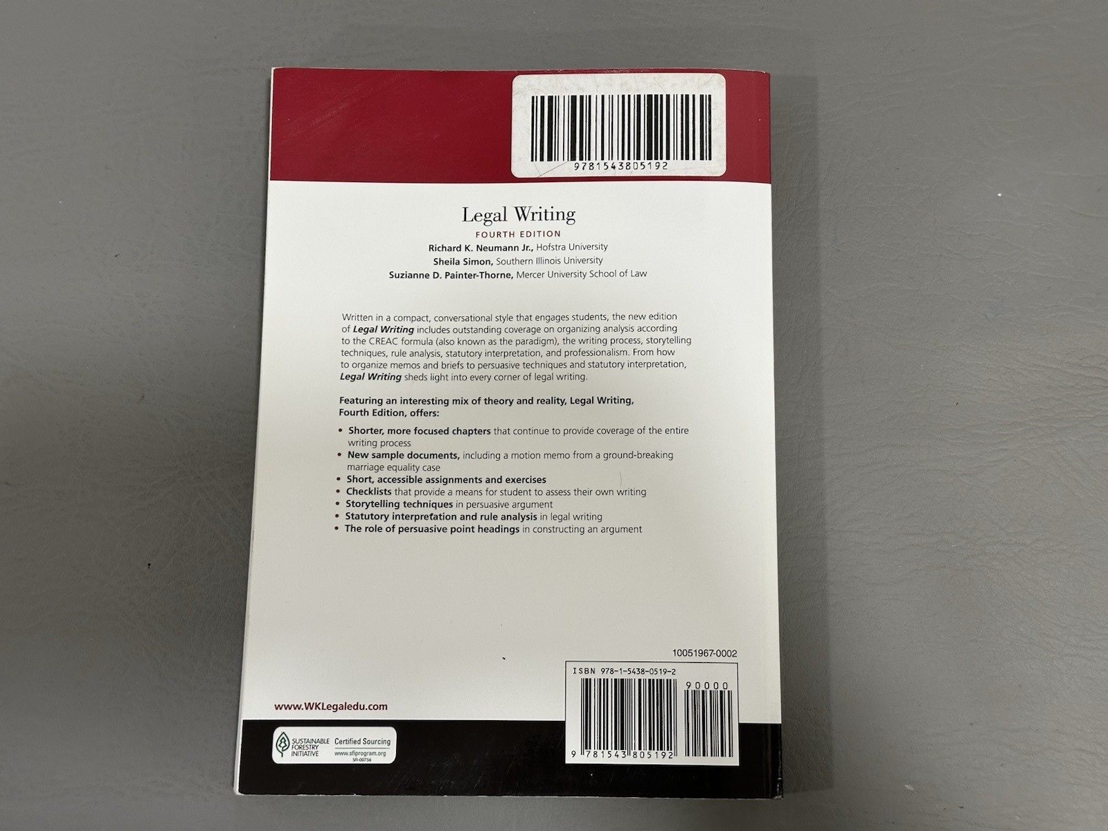 aspen legal writing fourth edition 9781543814330 Paper Back