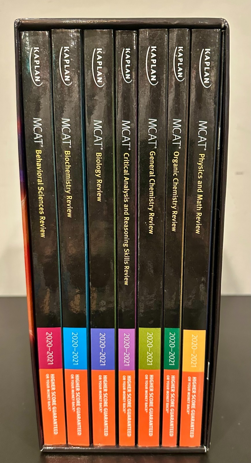 Kaplan MCAT Complete 7-Book Subject Review + Quicksheets 2020-2021 Box Set