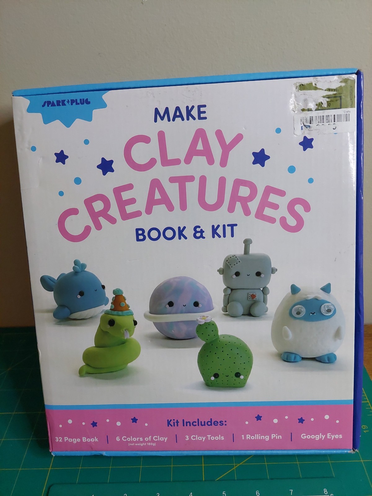 Make Clay Creatures Book & Kit Spark & Plug Box Set NEW Open Box