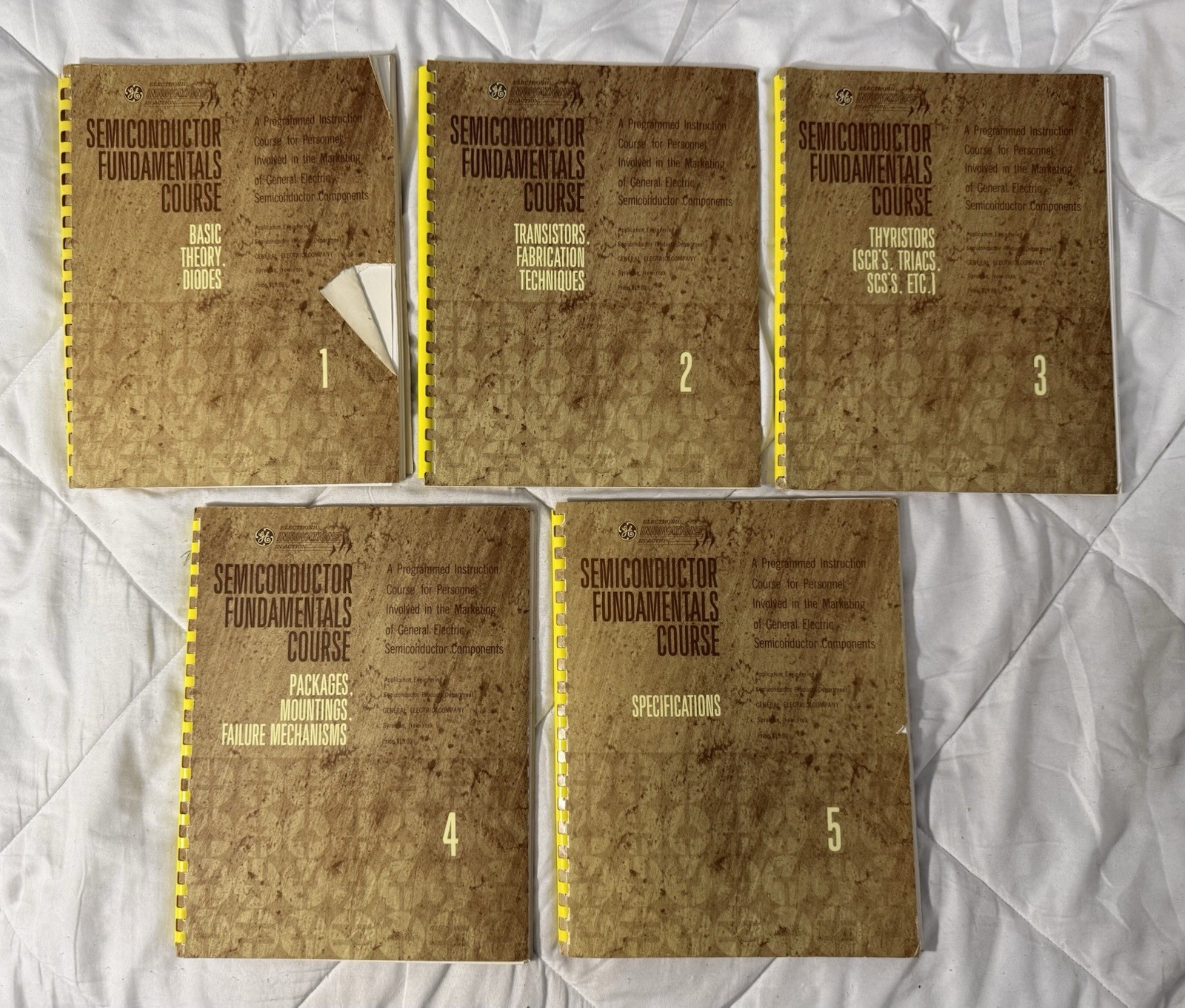 1966 Semiconductor Fundamentals Course, General Electric, Syracuse NY Box Set