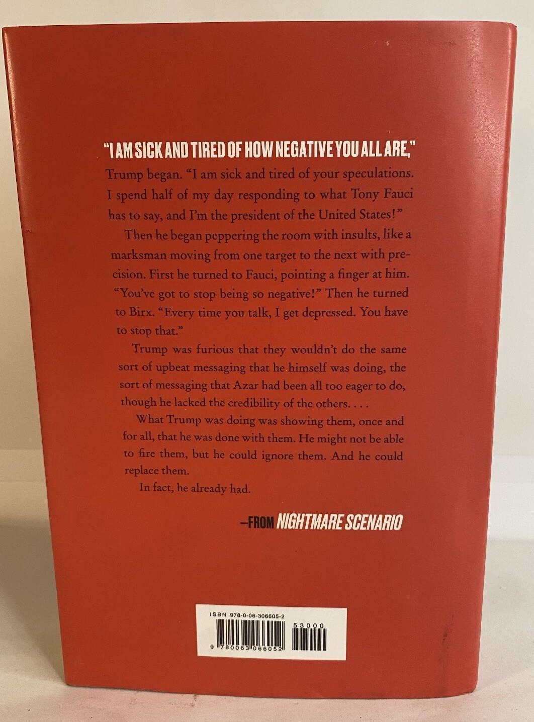 “Nightmare Scenario” by Yasmeen Abutaleb & Damian Paletta HC Trump