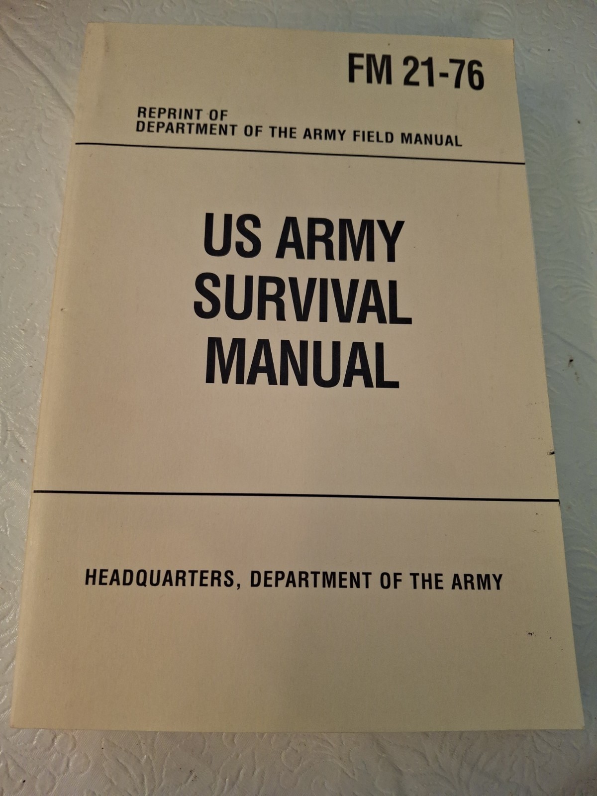 SURVIVAL MANUAL FM 21-76; Reprint