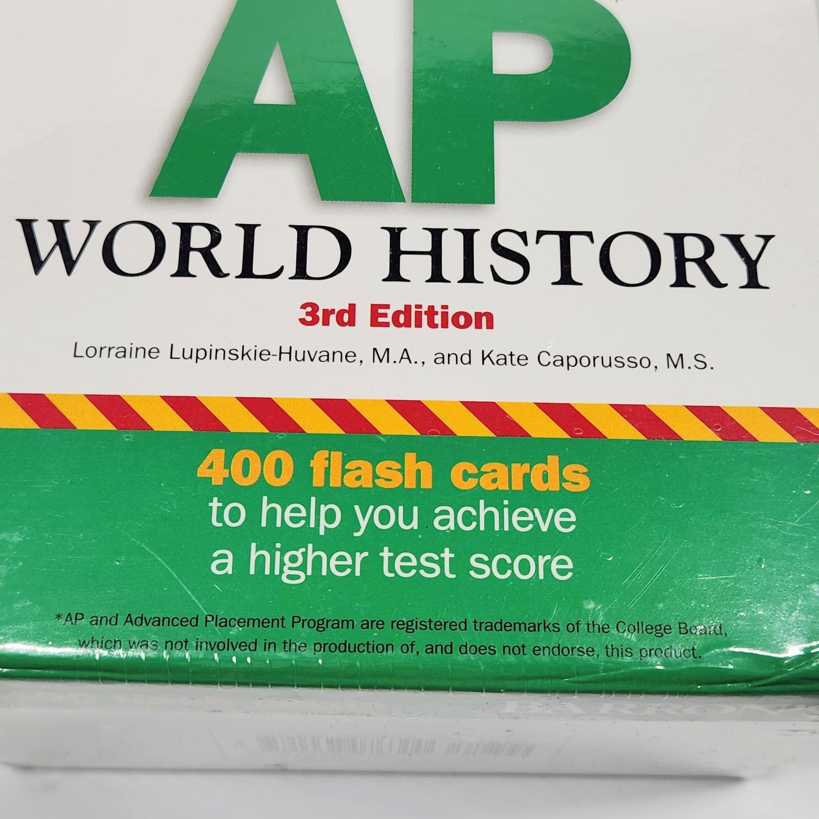 Barron’s AP World History 3rd Edition 400 Flash Cards Test Prep Study Aid NEW
