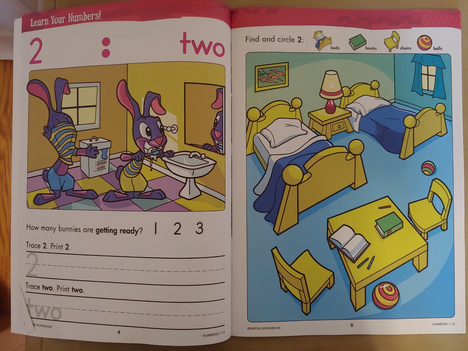 School Supplies: Discovery Workbook “Numbers 1-12~Reward Stickers” ~32 Pages NEW
