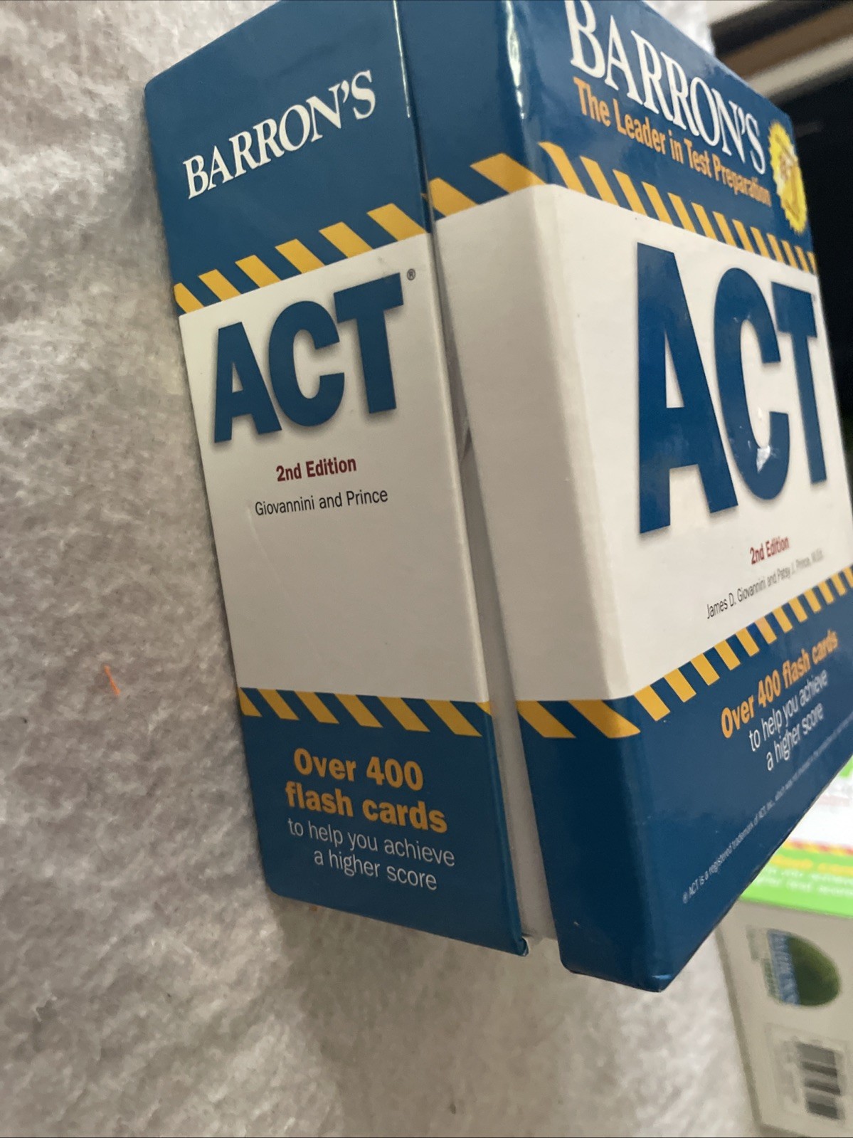 Barron’s ACT Flash Cards 2nd Edition 400 Test Prep Study Set Very Good