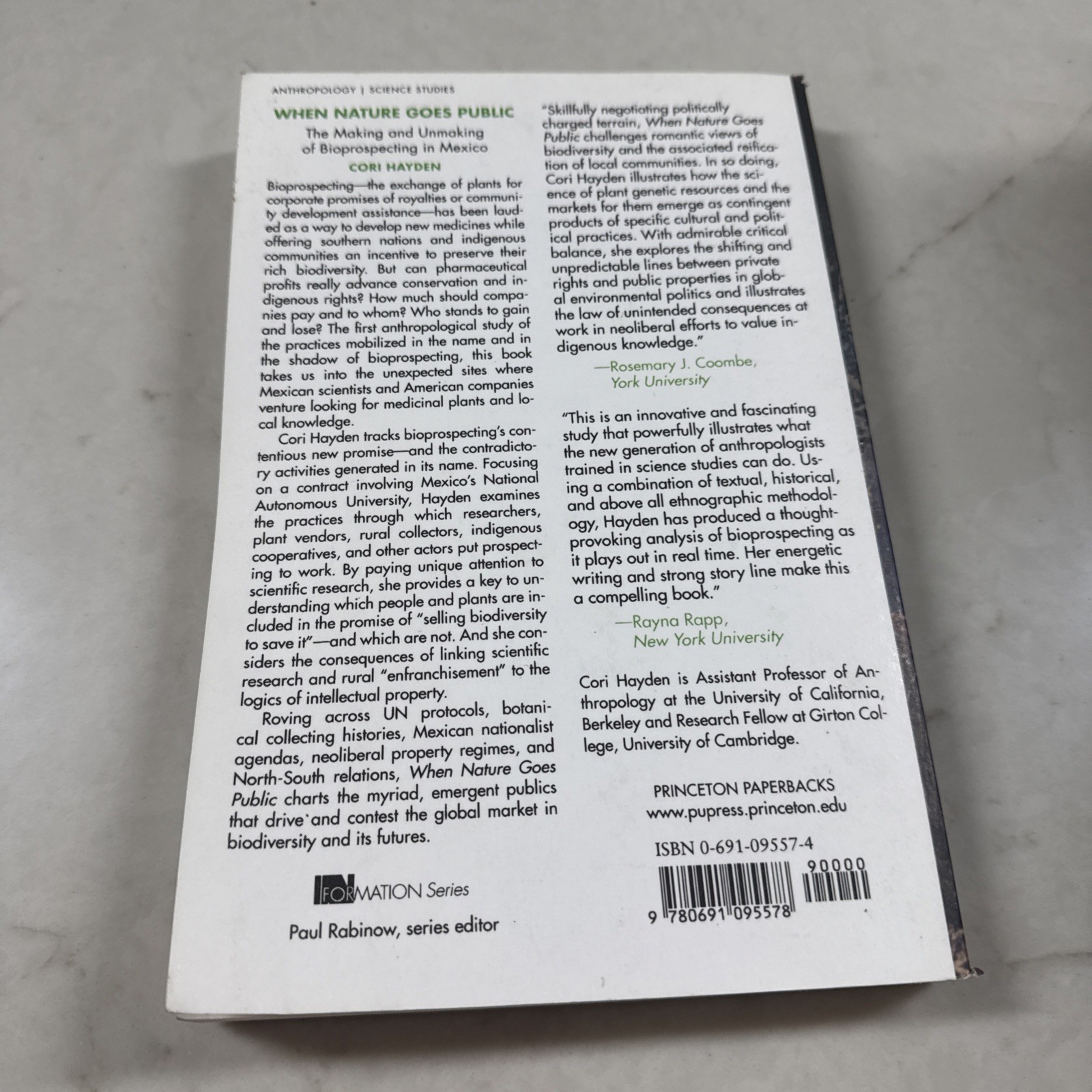 When Nature Goes Public: The Making And Unmakin, Hayden Paperback+=
