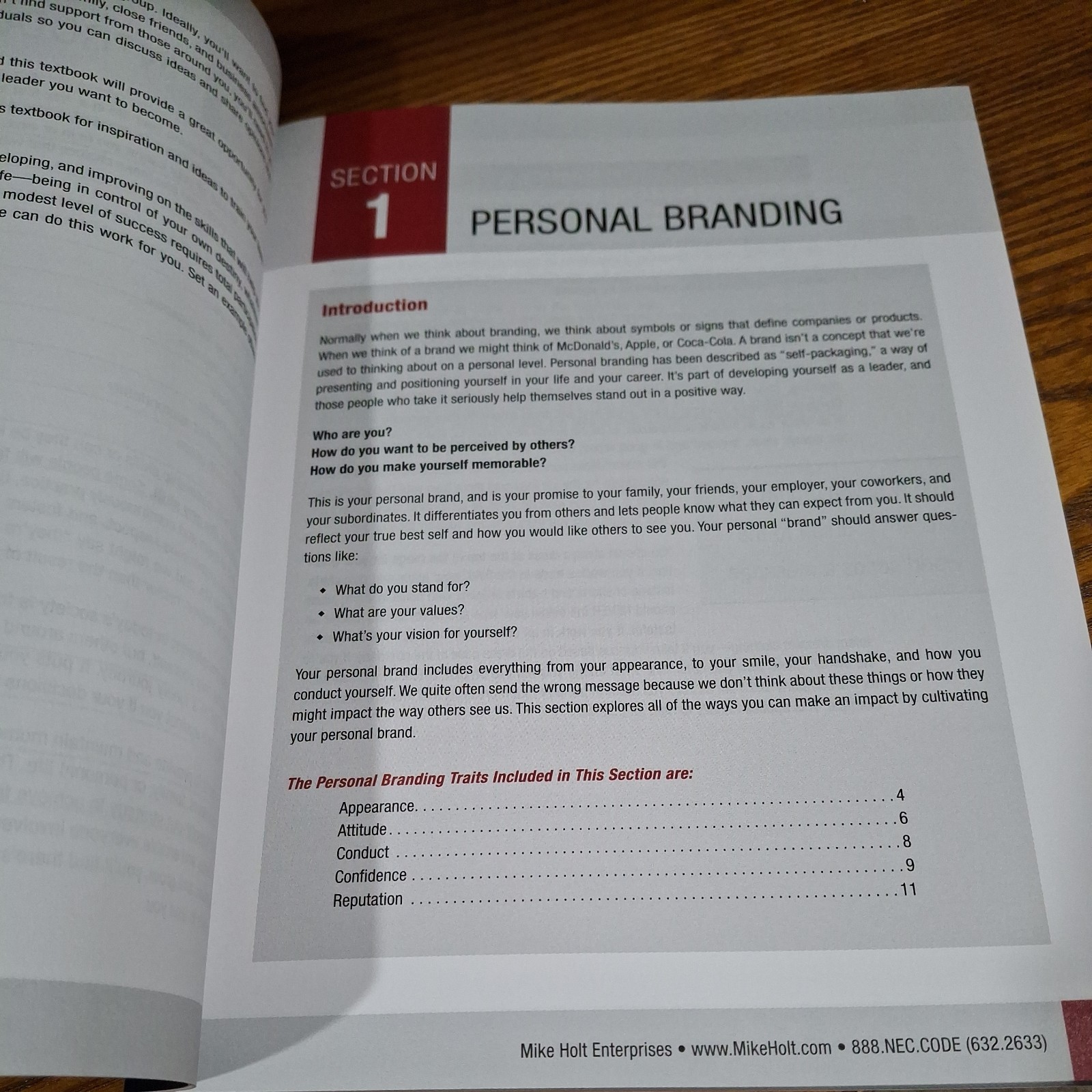 Mike Holt`s Leadership Skills textbook
