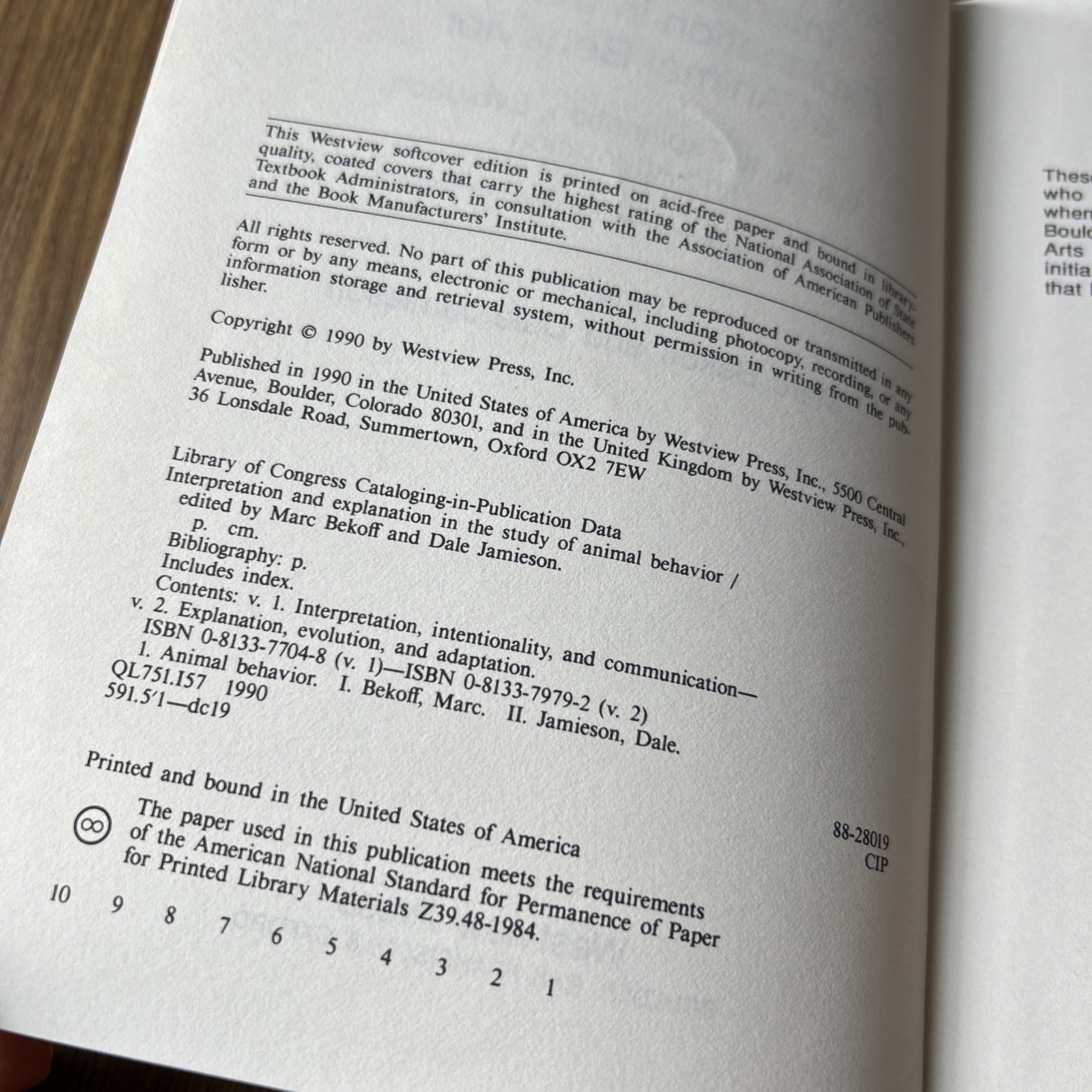 Interpretation and Explanation in the Study of Animal Behavior Volume 2