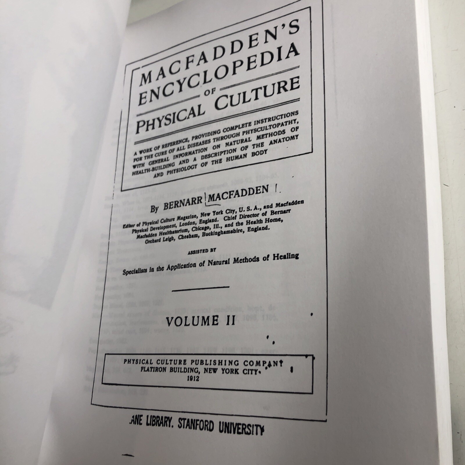 Macfadden’s Encyclopedia of Physical Culture: A Work of Reference Paperback Book