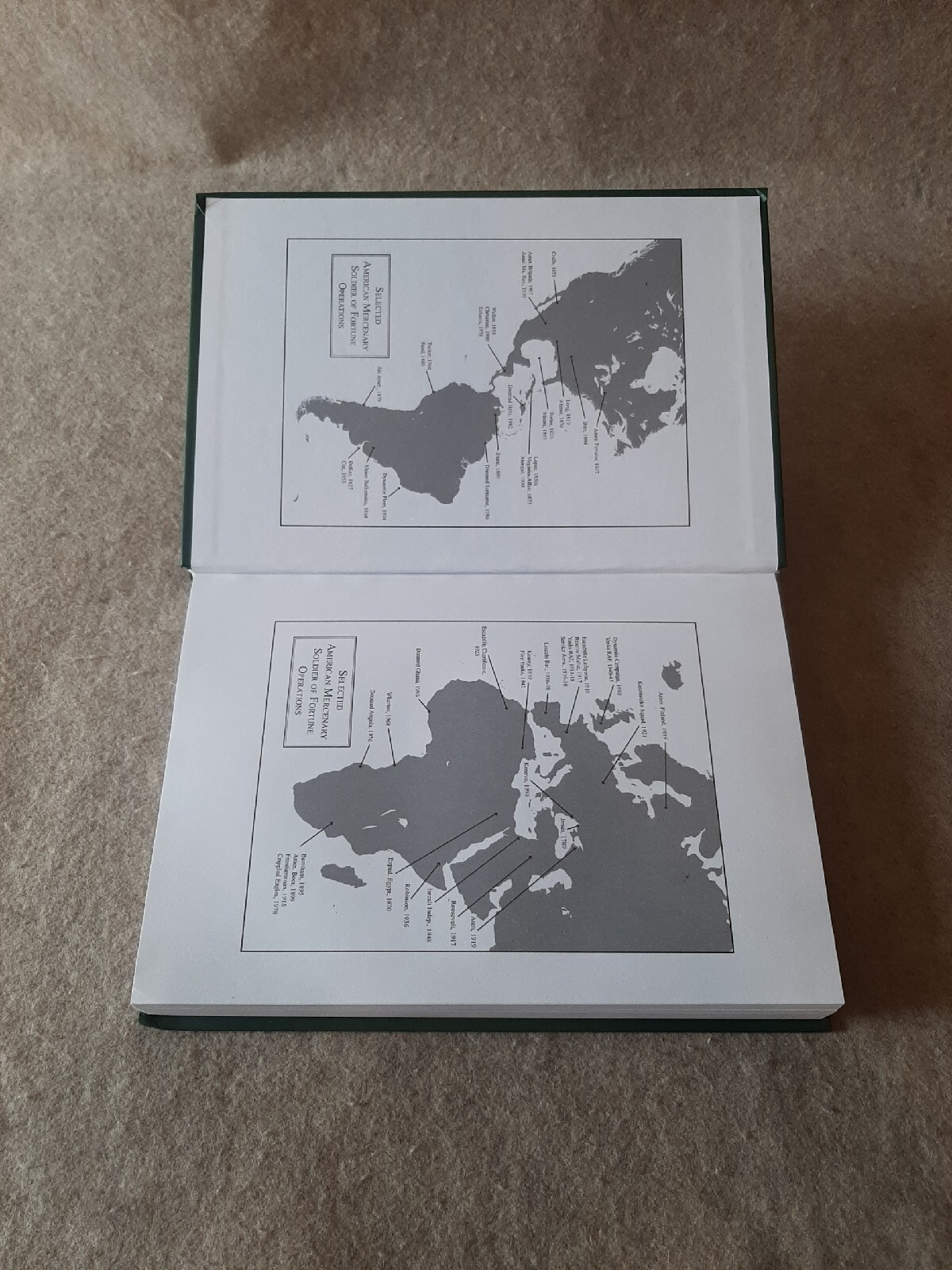 2014 Hardcover Book 1st Print American Mercenaries & Soldiers of Fortune 1788 to
