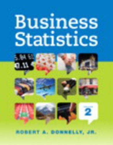 Business Statistics, Hardcover by Donnelly, Robert A., Used Good Condition, F…