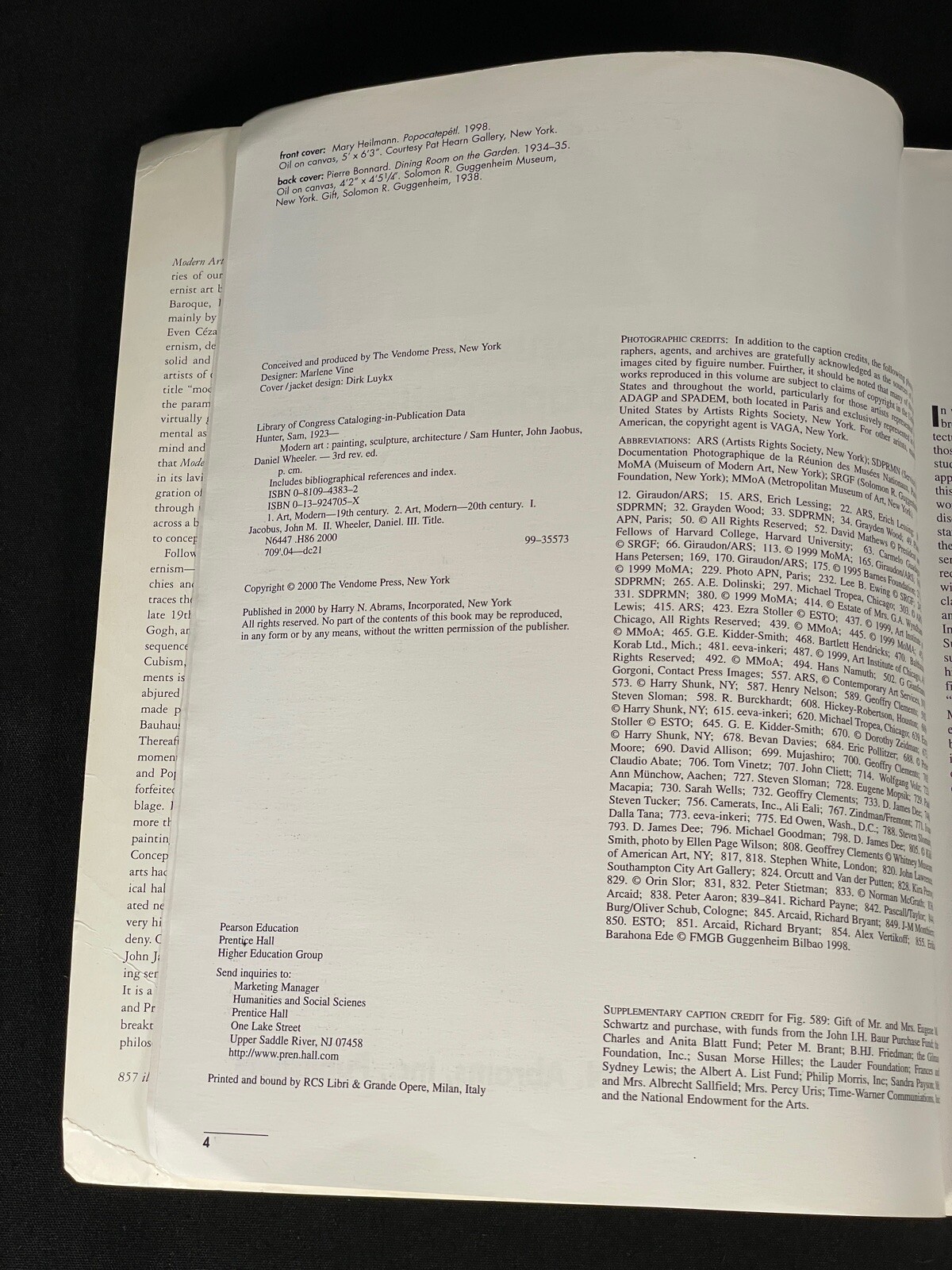 MODERN ART by John Jacobus, Sam Hunter & Daniel Wheeler 3rd Edition 448Pages