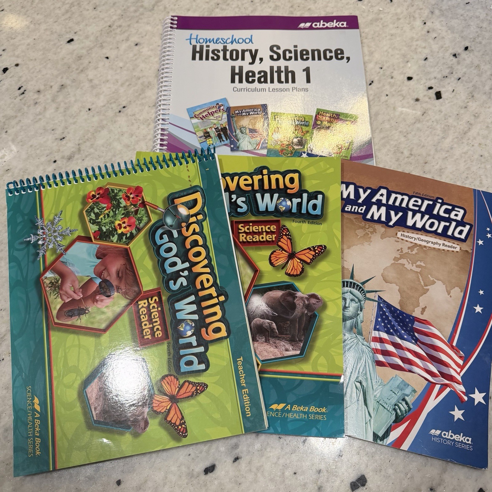 Abeka 1st Grade History Science Health 1 Lesson Plans Readers New