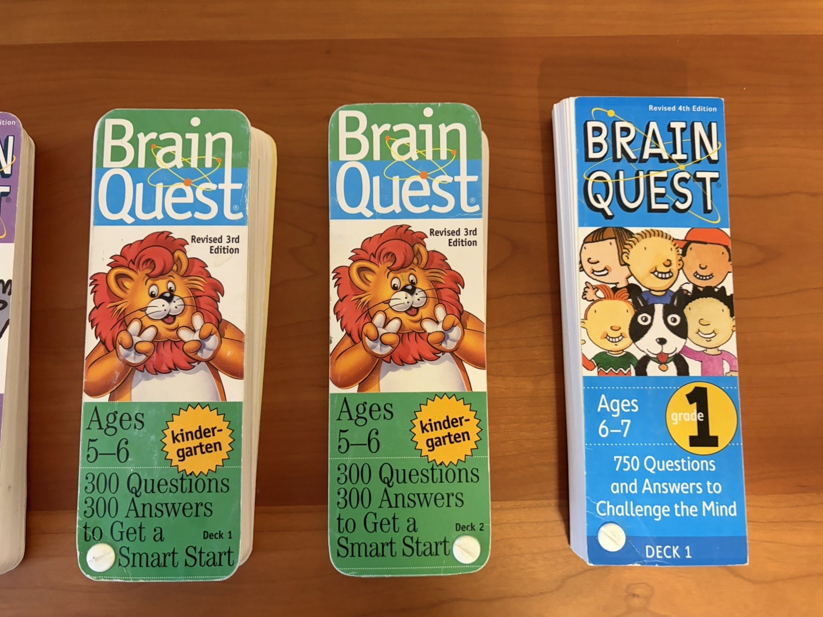 Brain Quest, 6pcs, Phonics/Preschool/Kindergarten/1st Gr (Kids 3 to 7 years old)