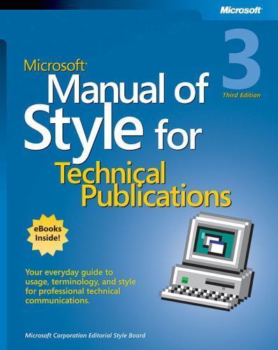 Microsoft Manual of Style for Technical Publ- Corporation, 0735617465, paperback