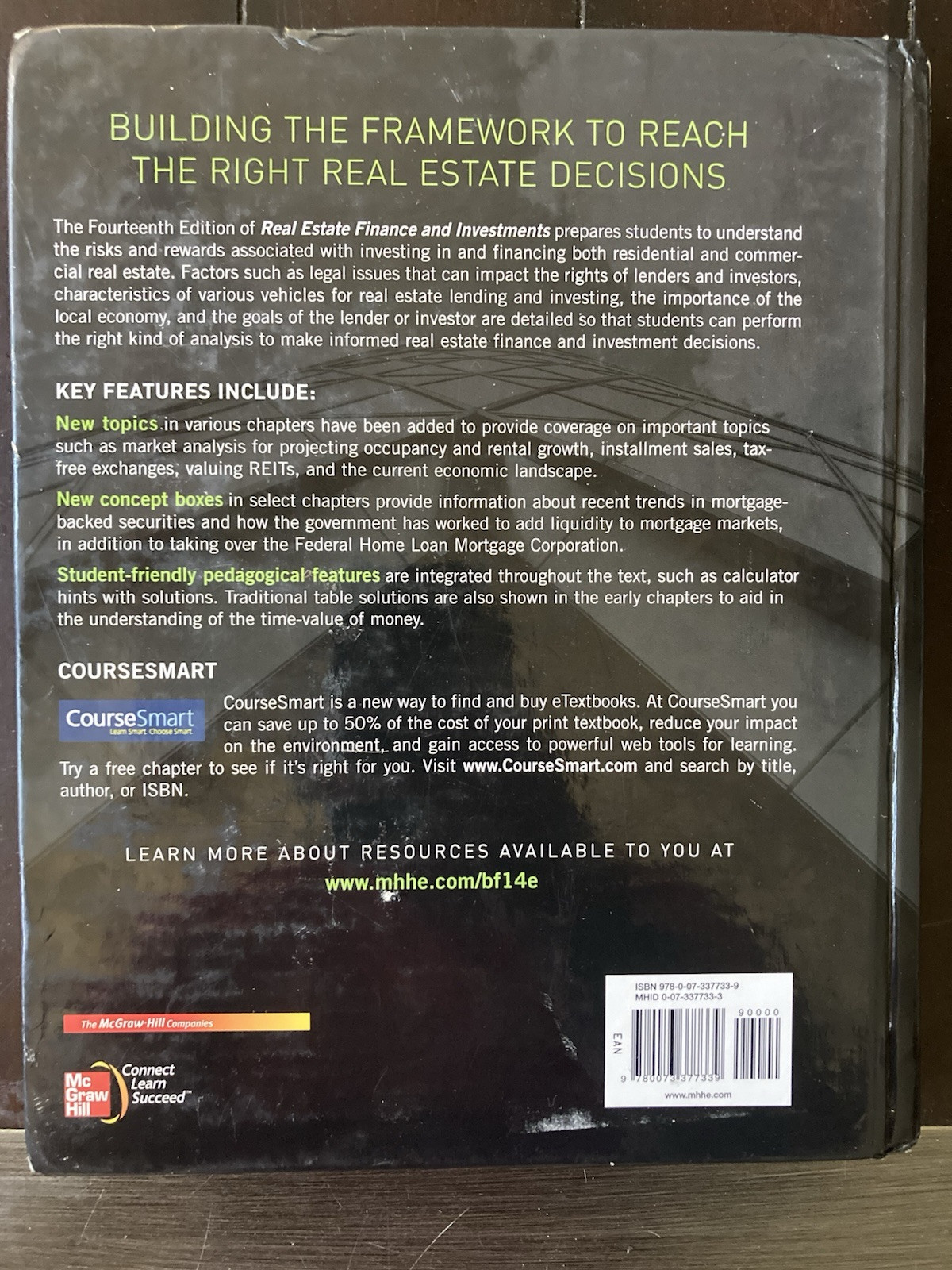 Real Estate Finance and Investments 14th Ed by Brueggeman 2011 hardcover (1)