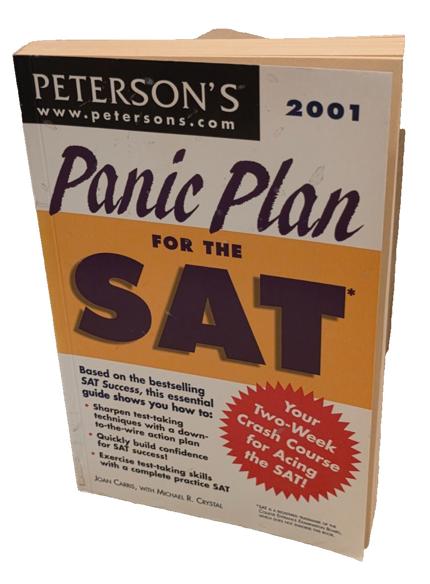 Panic Plan for the SAT by Joan Carris (2000, Trade Paperback)