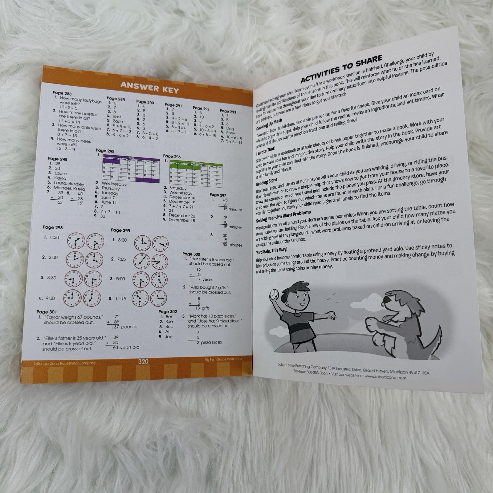 School Zone- Big First Grade Scholar Workbook-320 pages