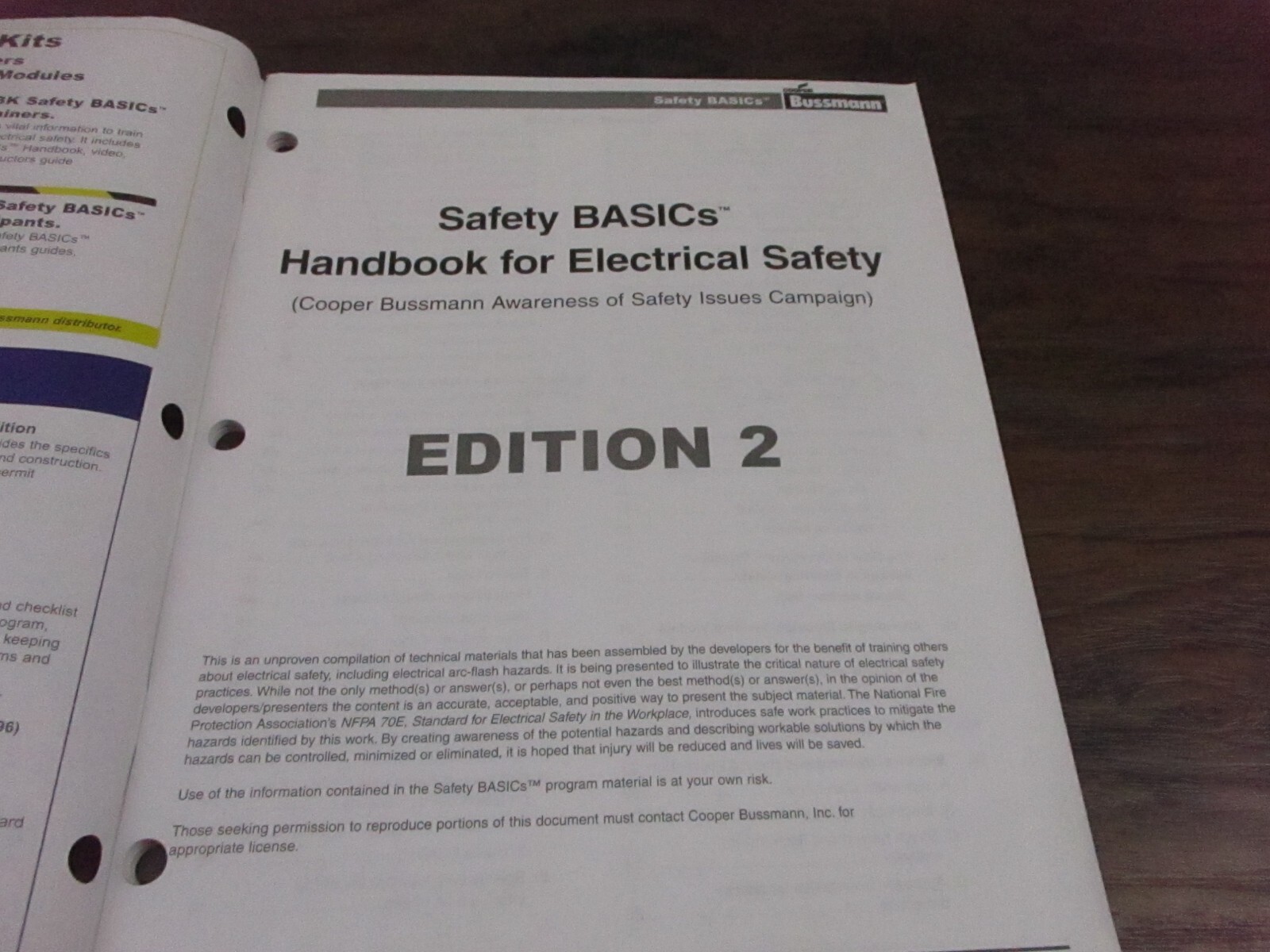 2005 Handbook for Electrical Safety 2nd Ed Cooper Bussmann