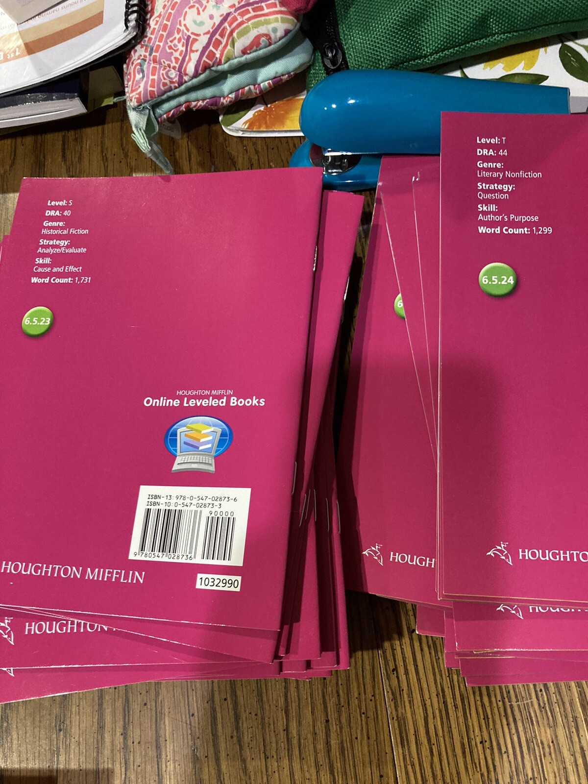 Journeys Houghton Mifflin Leveled Readers Grade 6 Below Level 🟢 25 Book Set
