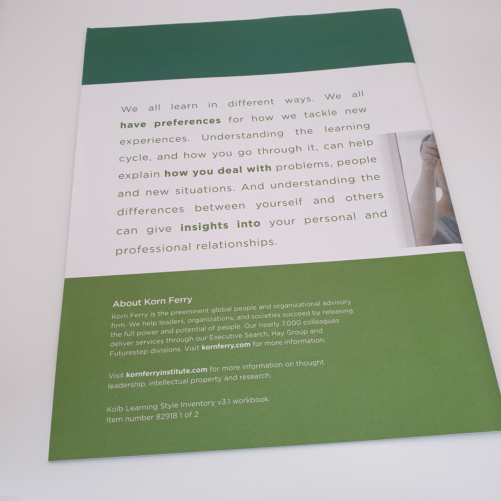 Kolb Learning Style Inventory Workbook Version 3.1 (Korn Ferry | Hay Group)