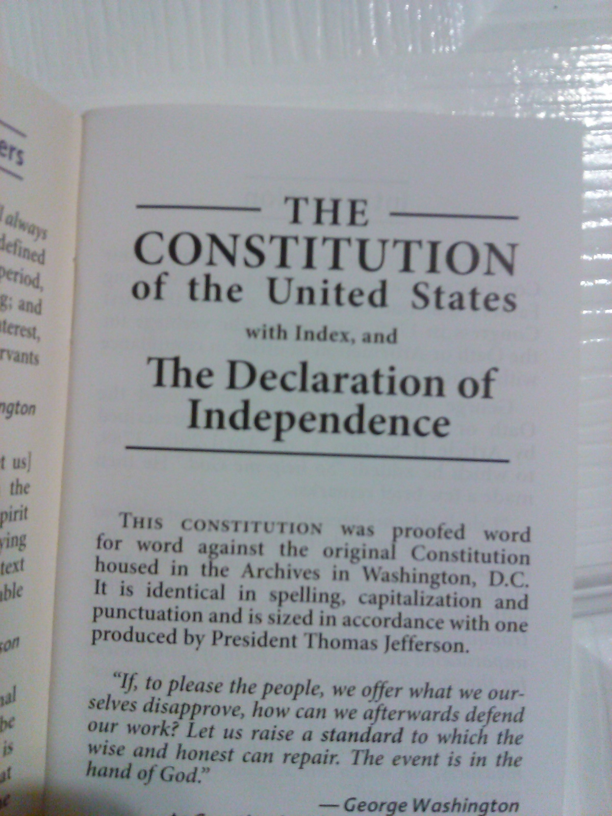 POCKET CONSTITUTION UNITED STATES & DECLARATION OF INDEPENDENCE NEW RON PAUL USA