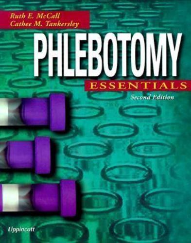 Phlebotomy Essentials (1998) McCall, Ruth E., Tankersley, Cathee M. Paperback U