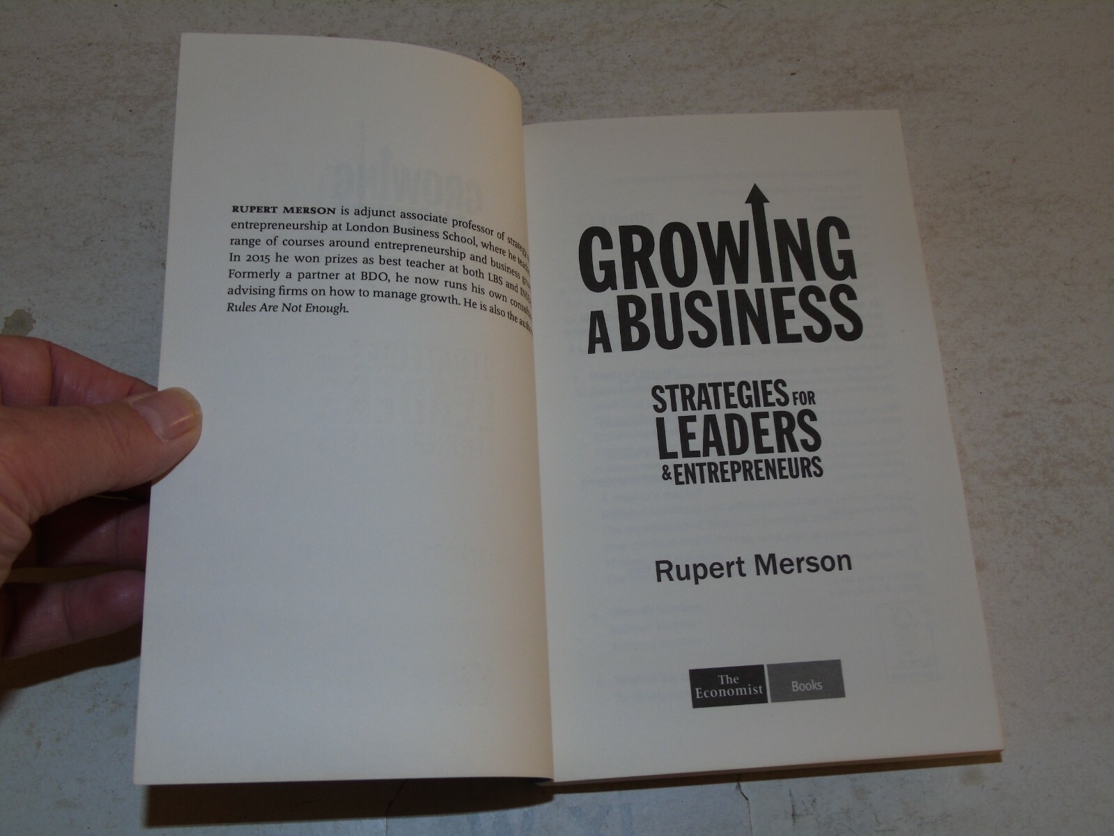 GROWING A BUSINESS – STRATEGIES FOR LEADERS – Paperback Book Printed in 2026