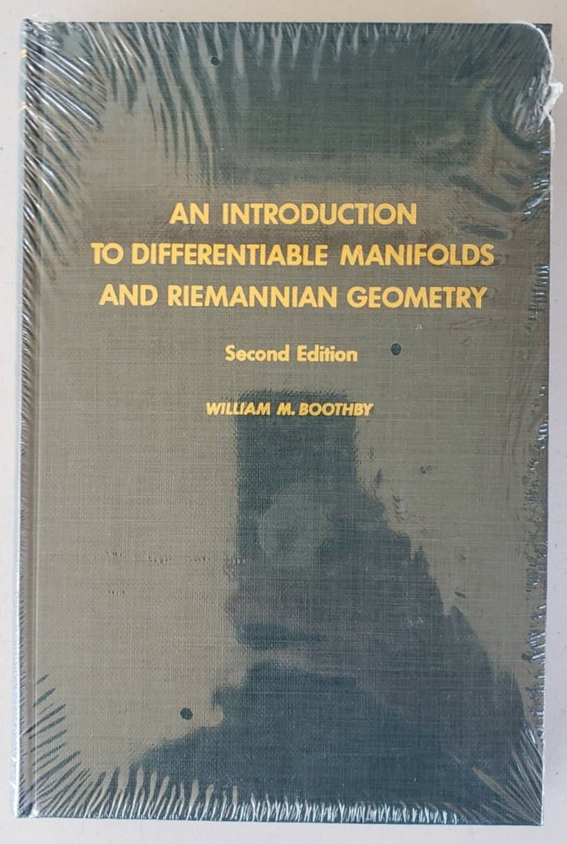 Boothby Differentiable Manifolds Riemannian Geometry 2nd Ed Hardcover SEALED