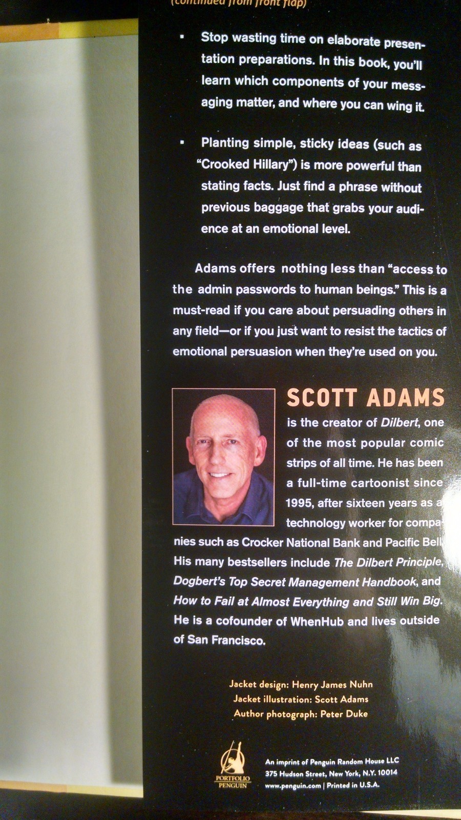 SIGNED Win Bigly Persuasion in a World by Scott Adams, new, autographed, Dilbert