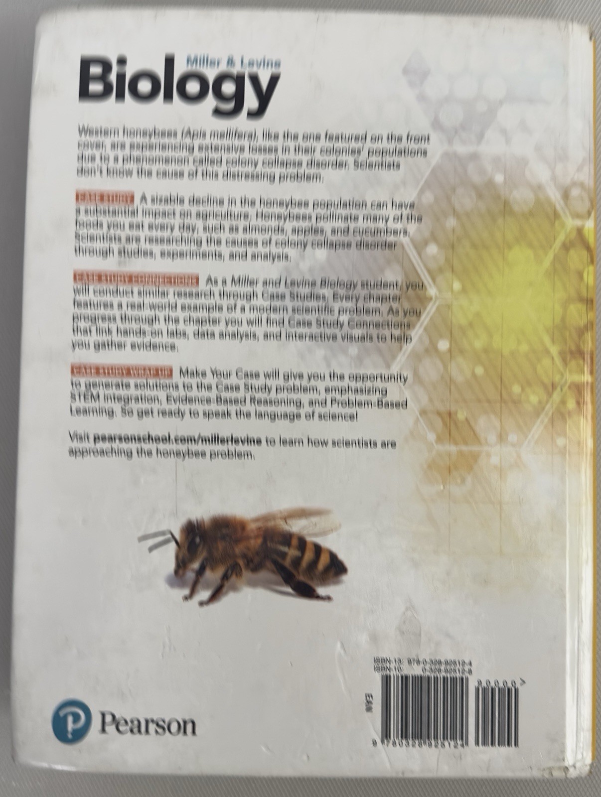 Pearson Miller & Levine Biology Hardcover Textbook High School English