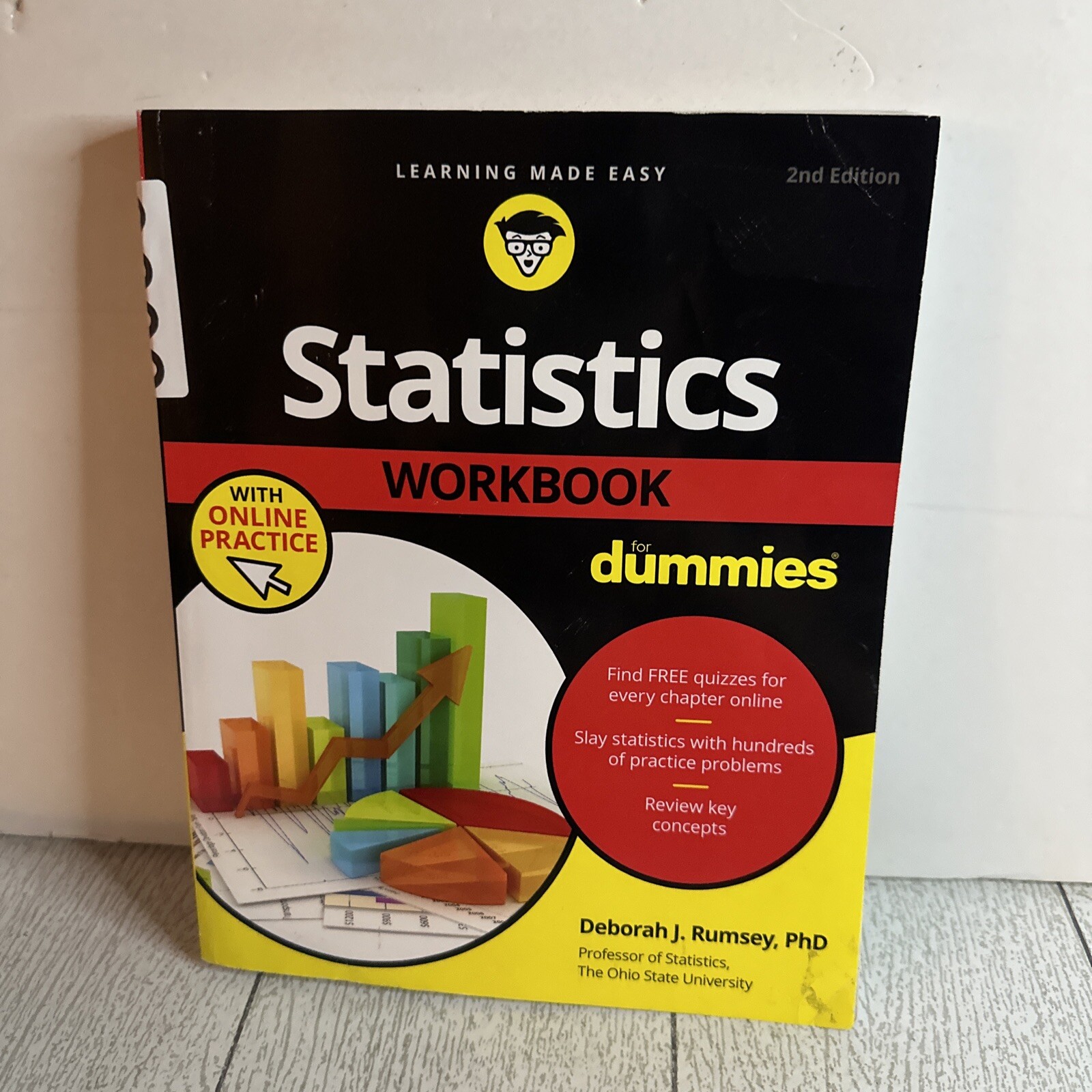 Statistics Workbook for Dummies with Online Practice by Deborah J. Rumsey (2019,